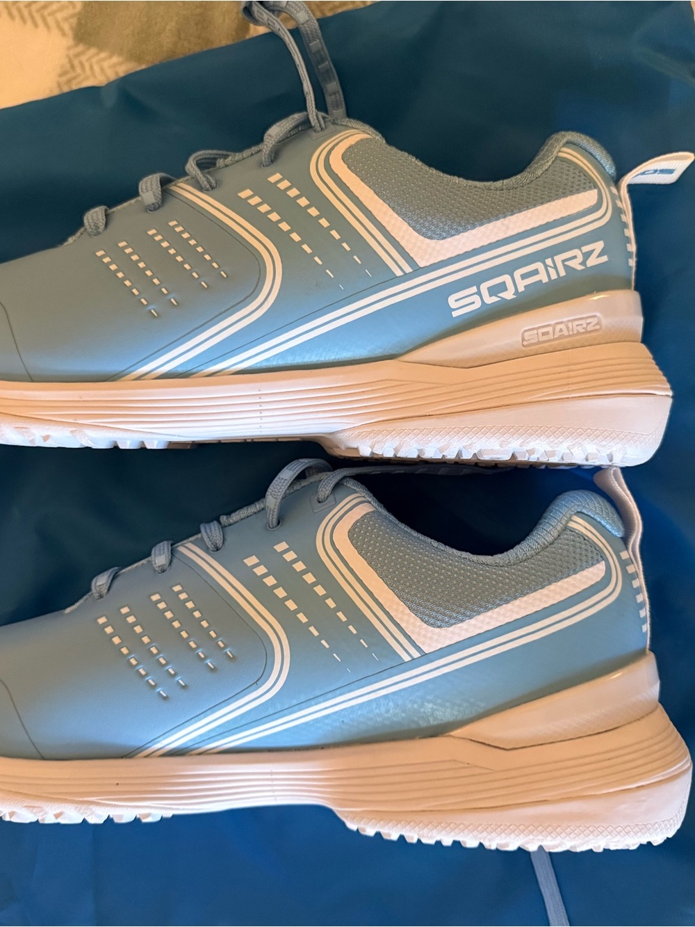 SQAIRZ Men’s Size 12 Blue White Athletic Sneakers NEW